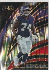 DONOVAN JACKSON 2025 PANINI SELECT CLUB LEVEL RED & BLACK SHOCK PRIZM RC #263 