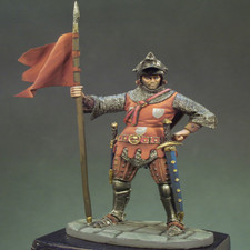 Unpainted 1/32 Resin Model 54mm Medieval Knights of France 1083GG