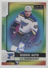 2017-18 O-Pee-Chee Platinum Rainbow Color Wheel Ivan Barbashev #R-IB Auto qe7