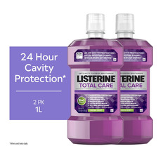 Listerine Total Care Fluoride Mouthwash Fresh Mint 250ml 500ml 1L Anticavity