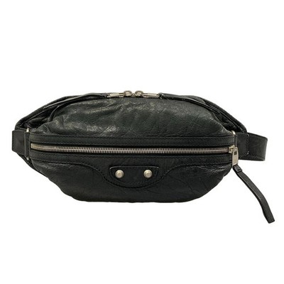BALENCIAGA Neo Lift 341628 Black Leather Bum Bag | eBay
