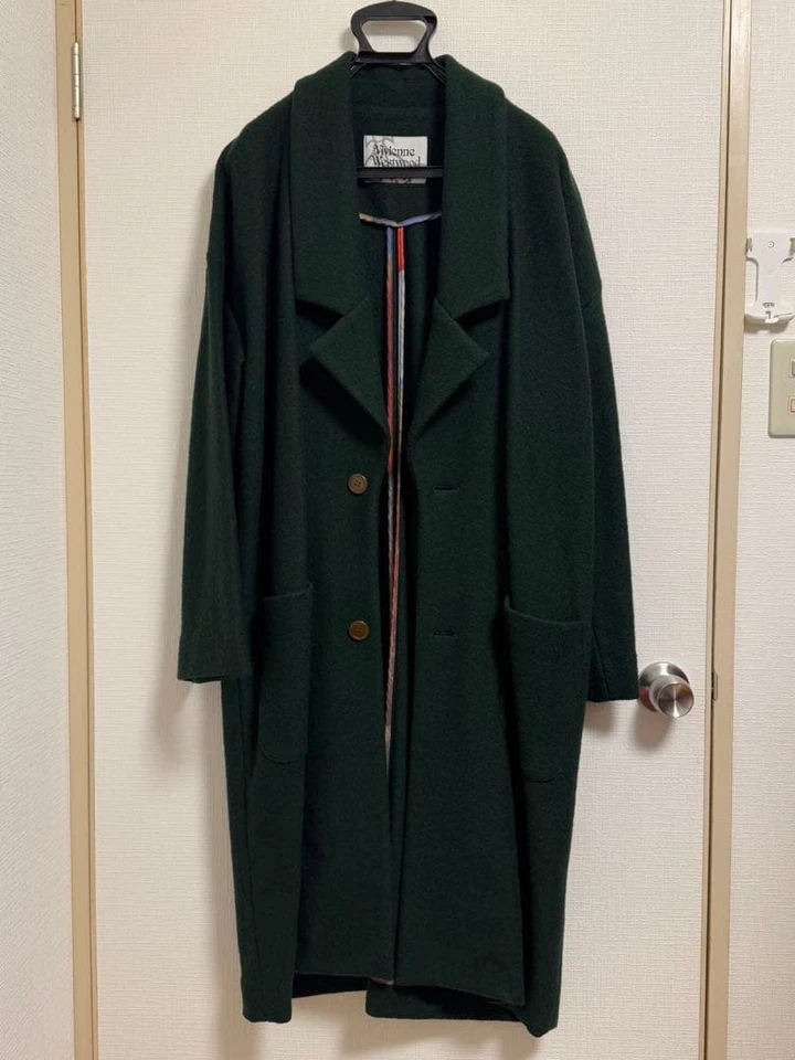 Vivienne Westwood Long Chester Coat Green - Image 3 of 4