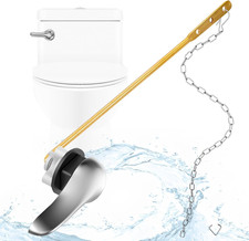 Toilet Flush Handle Universal Zinc Lever Brass Arm Fit Standard Tanks