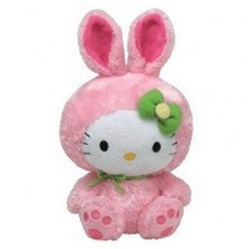 TY Beanie Baby - HELLO KITTY (PINK BUNNY - 7.5 inch) - MWMTs Stuffed Animal Toy