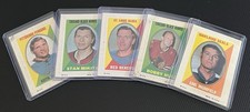1971 OPC Hockey 5-Card Lesser Grade Sticker Lot w/ Bobby Hull, Stan Mikita +++