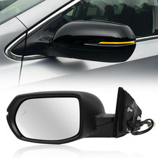 Left Driver Side Mirror Compatible with 2017-2022 Honda CRV, Rear View Mirror wi