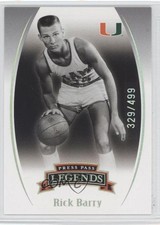 2007-08 Press Pass Legends Silver Holofoil 329/499 Rick Barry #38 HOF 02v3