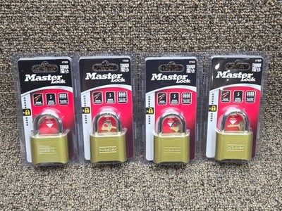 Master Lock 175D Combination Padlock 4pk