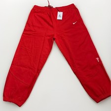 SUPREME X Nike Sweatpant Embroidered Mens XL Joggers Sweatpants Red HF9630-657