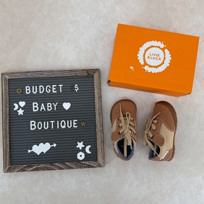 NIB LIVIE & LUCA Naviglio Caramel Shoes Size 5 Toddler
