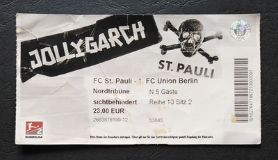 TICKET 2. Bundesliga 2018/19 FC St. Pauli - Union Berlin # 102