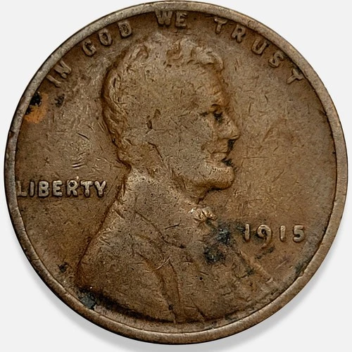 1915-P Lincoln Wheat Cent Penny 1c 1 Cent Good G+ * Original Surfaces * 1915P #3