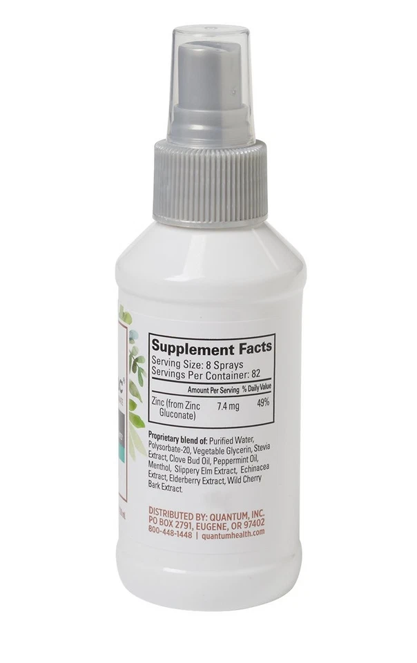 Salud TheraZinc Spray Oral, Zinc Apoyo Inmunológico para Adultos y Niños, Proporciona Foto 3 de 4