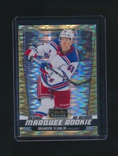 BRANDON SCANLIN 2024-25 O-PEE-CHEE PLATINUM SEISMIC GOLD RC PARALLEL 35/50 #243