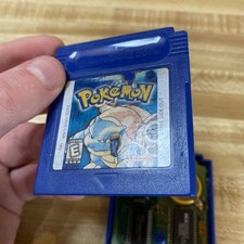 Pokemon Blue Version (Nintendo Game Boy, 1998) GBC Authentic New Save Battery
