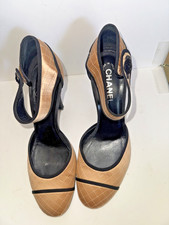 CHANEL HEELS Size 40 Womens in BOX AUTHENTIC