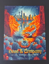 DEAD & COMPANY 2019 CONCERT POSTER - SHAWN RYAN - DALLAS, TX