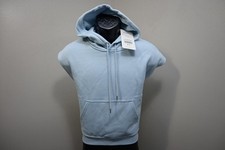 Fabletics Hoodie Sweat Pullover Blue Angela Sleeveless Sweater Womens Large