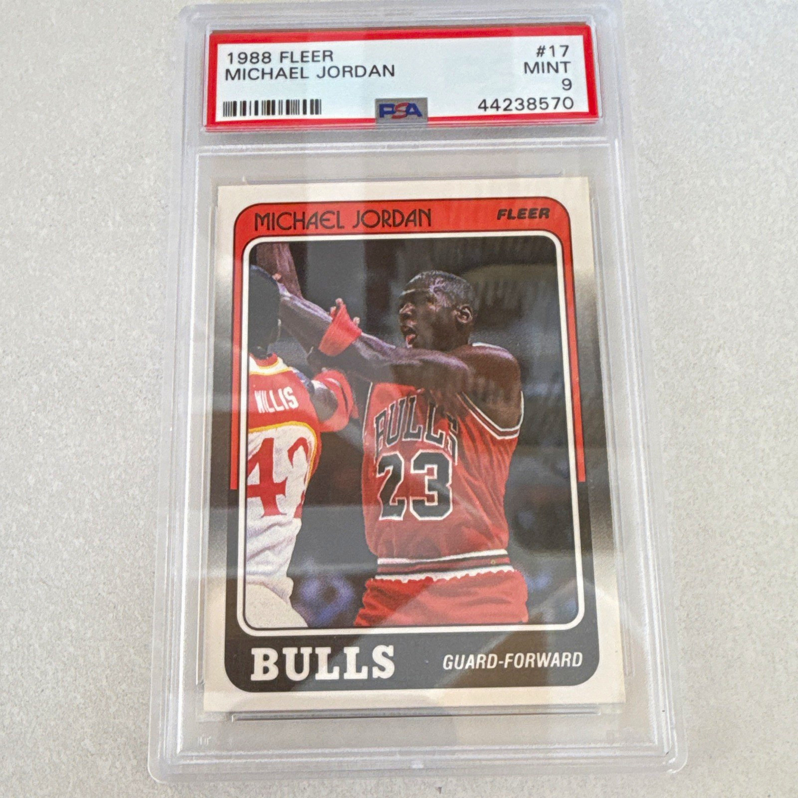 Michael Jordan Fleer 1988-89 #17 Chicago Bulls PSA 9 Graded Basketball Card