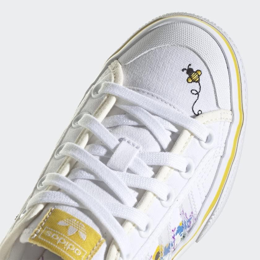 Adidas Kids Nizza Platform Shoes, White thumbnail 8