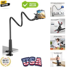 Gooseneck Cell Phone Holder, Universal 360 Flexible Phone Stand Lazy Bracket ...