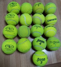 Lot Of 17 Tennis Balls Used