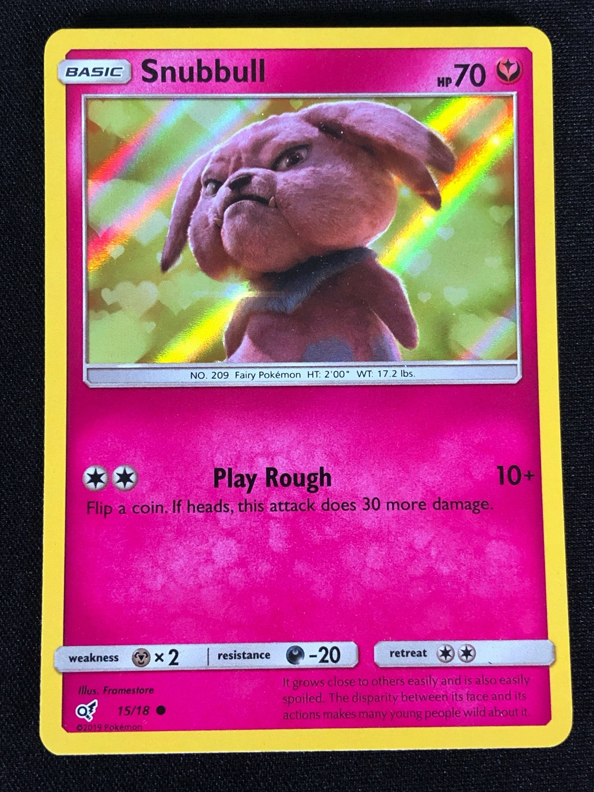 Pokemon Snubbull 15/18 Holo (NM)