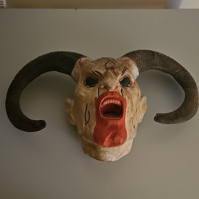 Teufelsmaske/ Skulptur  aus Holz Geister & Monster/ Handarbeit