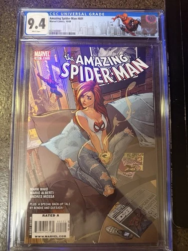 AMAZING SPIDER-MAN #601, J SCOTT CAMPBELL COVER, CGC 9.4, MARVEL 2009