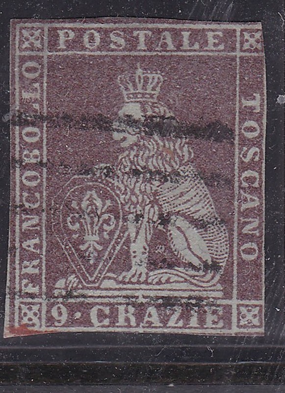 TUSCANY  ^^^^ 1851  sc#  8 RARER   CLASSIC  $ 375.00@ xxdco3719tusc19