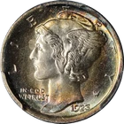 1923-P Mercury Dime PCGS MS64 FB Great Eye Appeal Strong Strike
