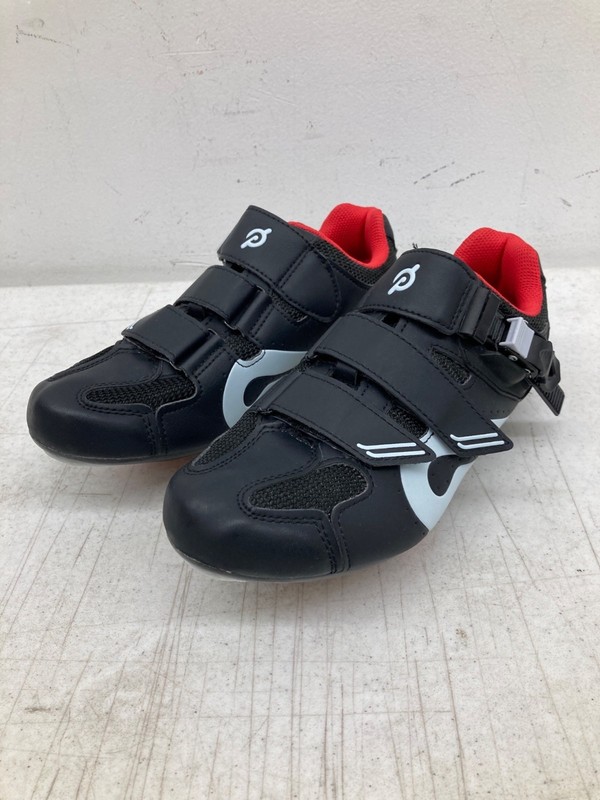 Peloton Cycling Shoes W/Secure Buckling System Black/Red Size 39 W8.5/M6.5