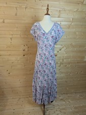 East Anohki Medium Indian Block Colour Beautiful Pattern Light Cotton Maxi Dress