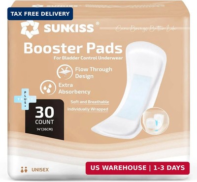 SUNKISS Trustplus Super Soft Incontinence Booster Pads 14'' for Women and Men, Ex