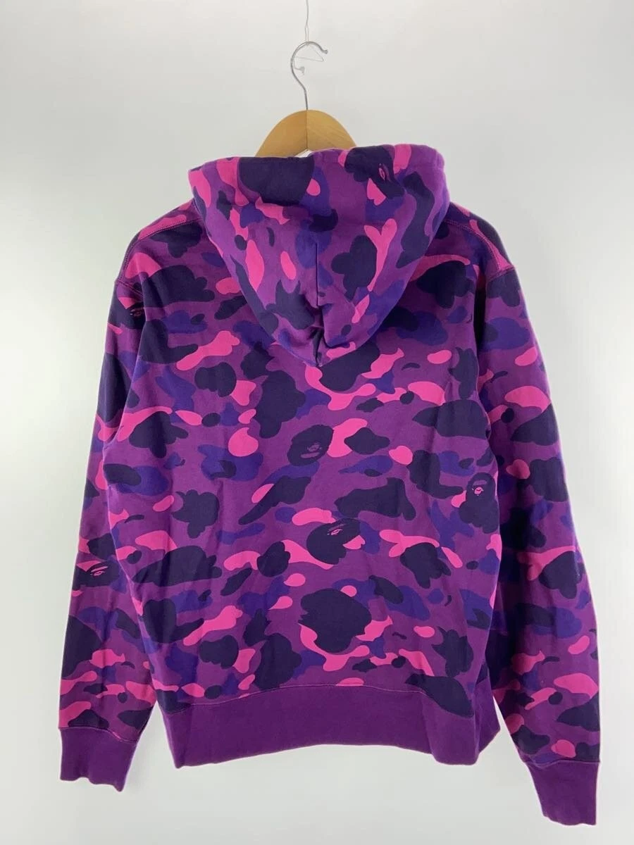 A BATHING APE (BAPE) Felpa con cappuccio A BATHING APE viola L usata