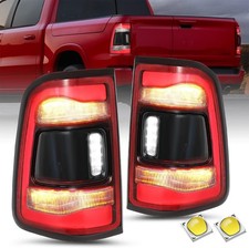 LED Tail Light Assembly Compatible with 2019-2024 Dodge Ram 1500 With Blind S...