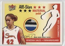 2003 Fleer Ultra WNBA All-Star Material /100 Nykesha Sales #ASP-NS Patch 03lm