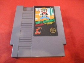 Wild Gunman (Nintendo NES) COMPLETE w/ Box manual game WORKS!