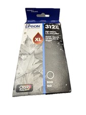 GENUINE EPSON 312XL BLACK INK - T312XL120-S New Open Box Exp 10/2027