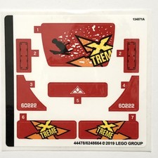 LEGO STICKER SHEET 60222 Snow Groomer Stickers Decals City Town Recreation