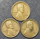 Lincoln Cents. Lot Of 3. 1927 P,D,S. Average Circulated.