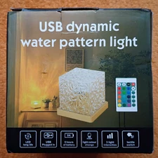 Northern Lights Ocean Wave Projector Light 16 colors Water Cube Lamp w/ Remote