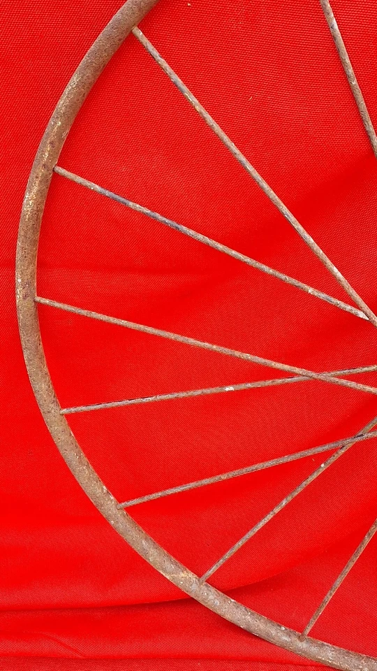 4 Roues Ancienne  landeau 1900 Vintage  - Photo 4/4