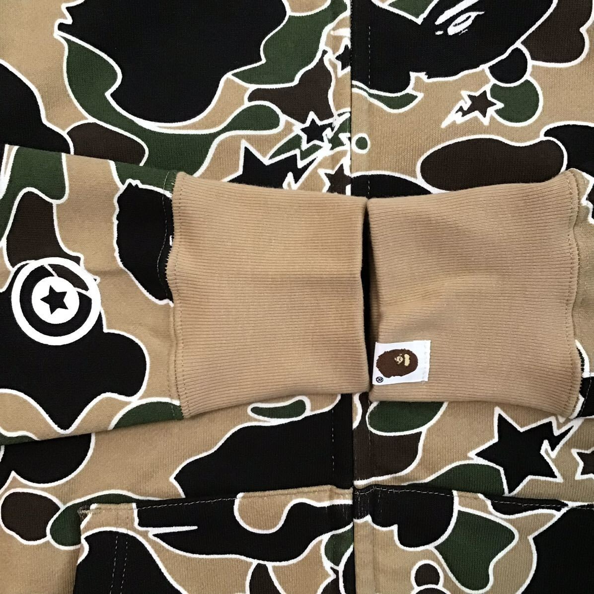 BAPE Sta camo shark full zip hoodie a bathing ape star Size S | eBay