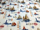 Luxury Sailboat & Boat Tags 100% Polyester Shower Curtain Sale $10.95 -8 Hr Sale