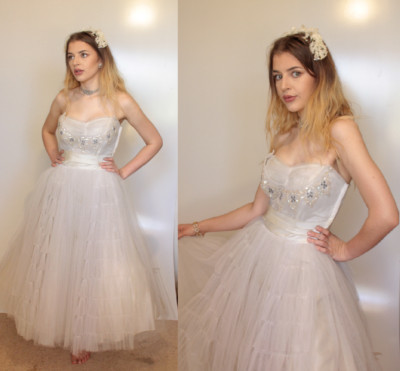 rhinestone skirt 50s