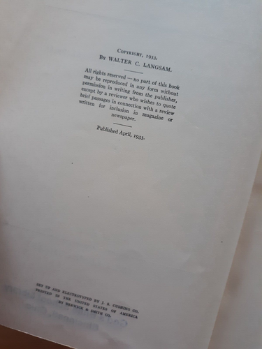 DIE WELT SEIT 1914 von Walter Consuelo Langsam, Ph. D. ~ 1933 ~ Erstausgabe - Bild 10 von 23