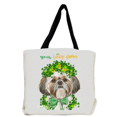 Shih Tzu Saint Patrick's Day Tote Bag