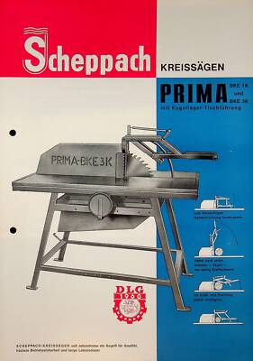 241273) Scheppach Kreissäge Prima Prospekt 197?