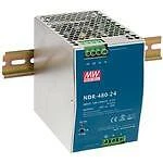 Mean Well NDR-480-24 AC/DC Single output Industrial DIN rail power supply - O...